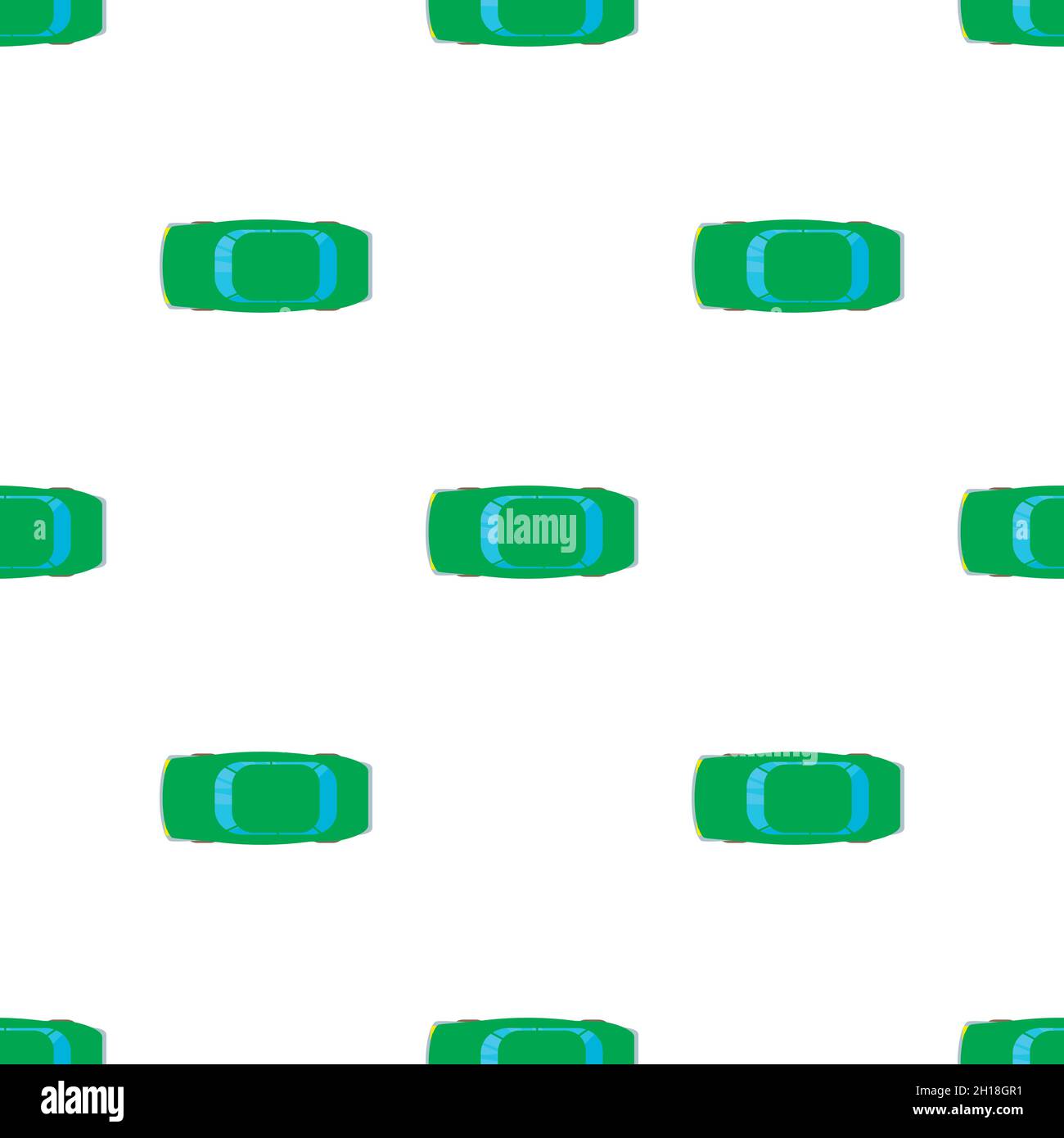 Green car top view pattern seamless background texture repeat wallpaper ...