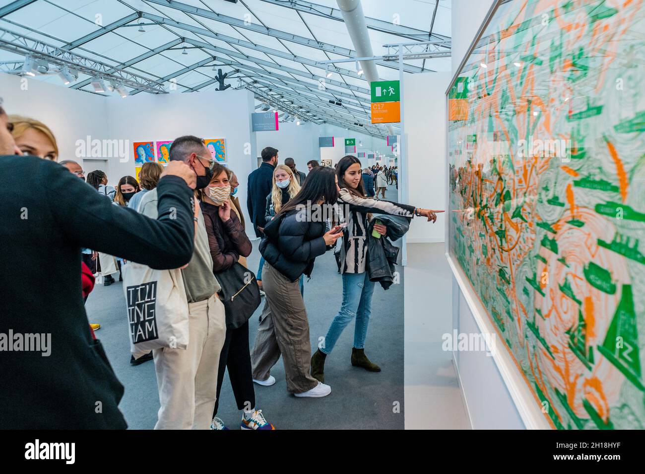 London Uk 17th Oct 21 Grayson Perry The American Dream 21 On Paragon Frieze Art London