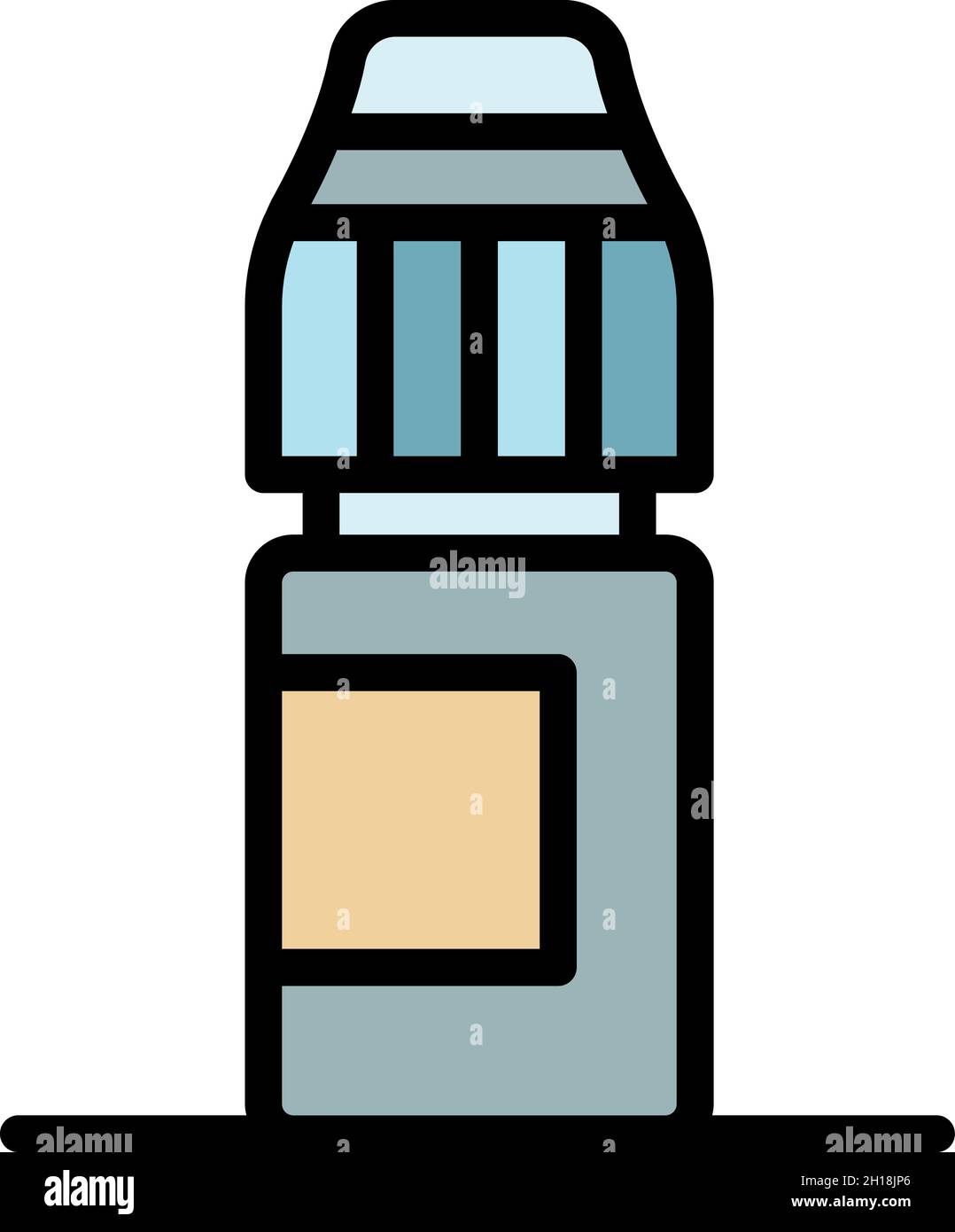 Eye drops icon. Outline eye drops vector icon color flat isolated Stock ...