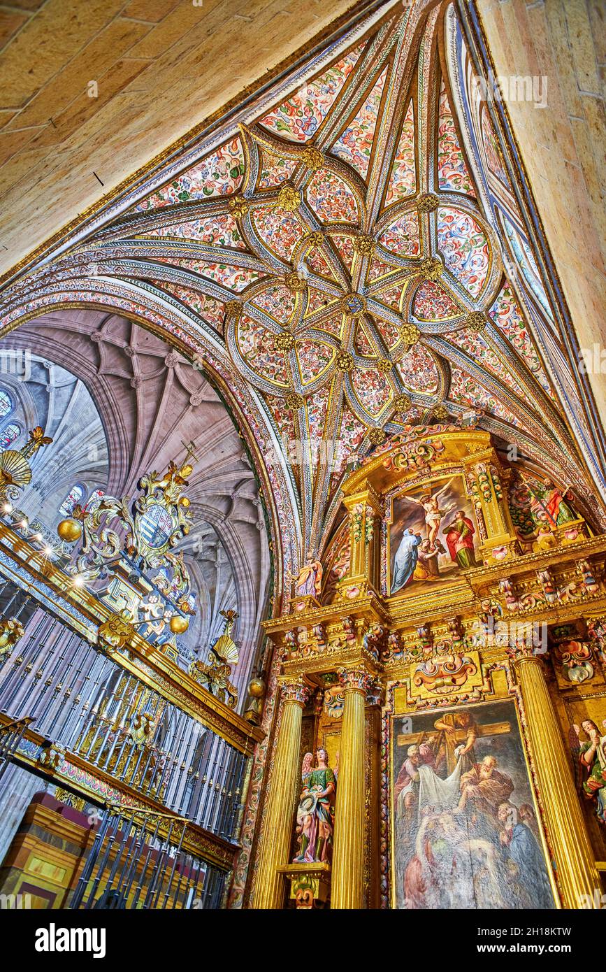 Segovia Cathedral. Castile and Leon, Spain. Stock Photo