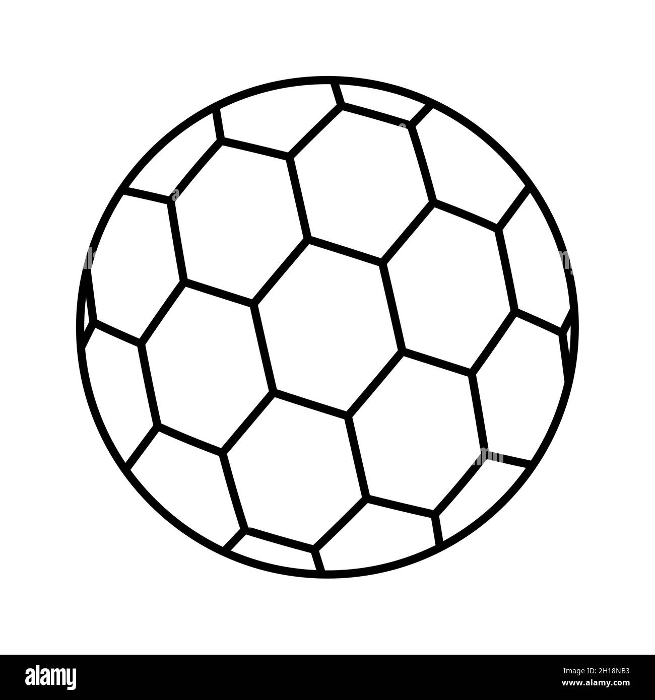 Soccer Football Ball Symbol Single Goal Isolated Design Vector