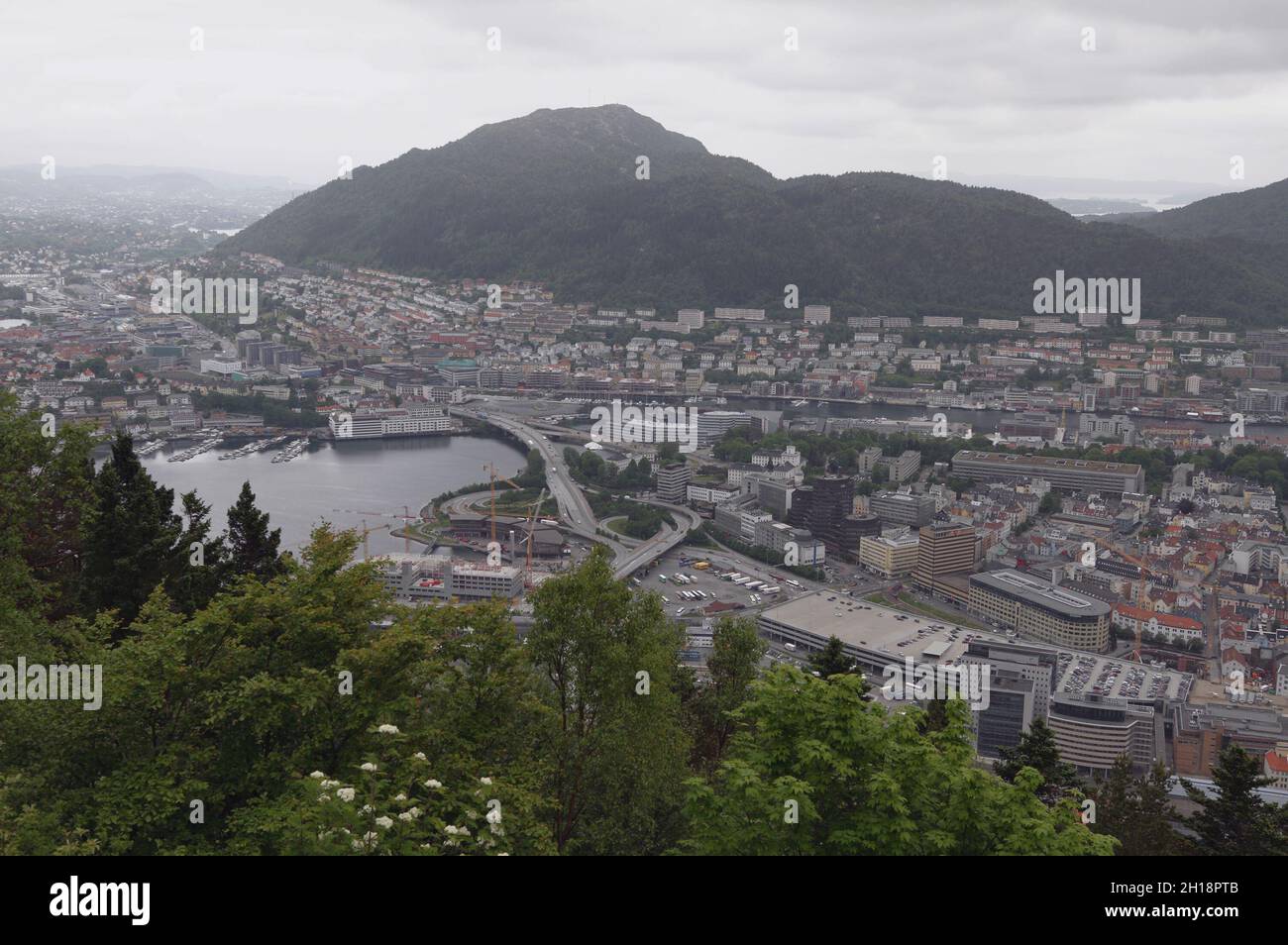 Aerial panorama bergen city view hi-res stock photography and images ...