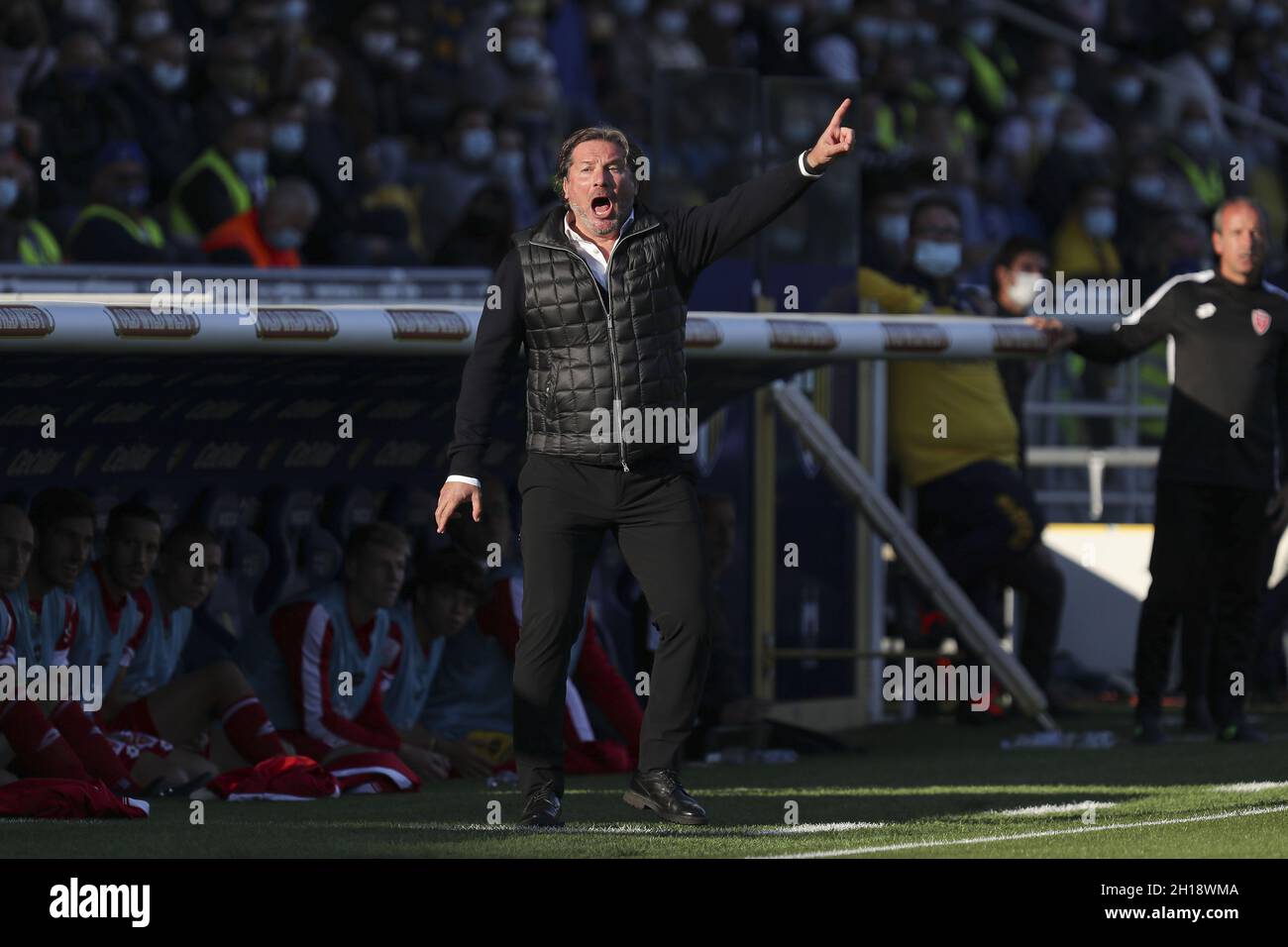 Parma, Italy. 17th Oct, 2021. Giovanni Stroppa (Monza) during Parma Calcio vs AC Monza, Italian Football Championship League BKT in Parma, Italy, October 17 2021 Credit: Independent Photo Agency/Alamy Live News Stock Photo