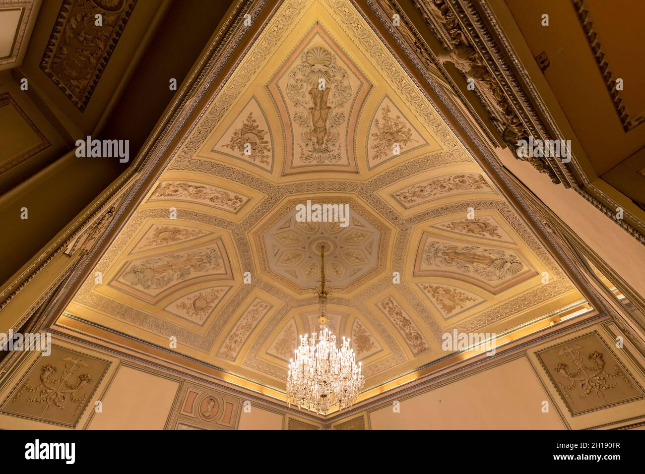 Monza, Italy October 16, 2021 interior real estate view of Reggia di