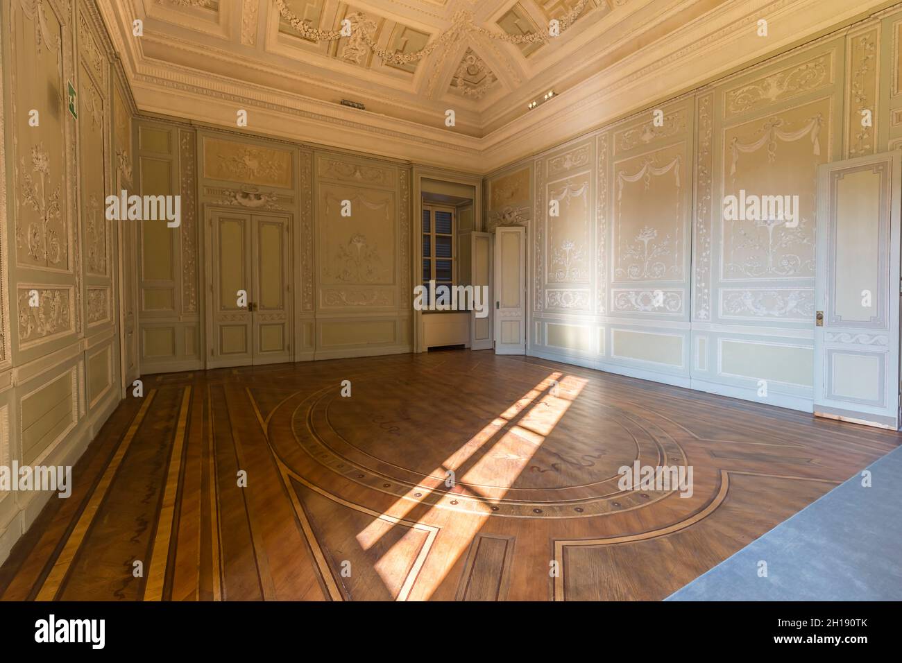 Monza, Italy October 16, 2021 interior real estate view of Reggia di