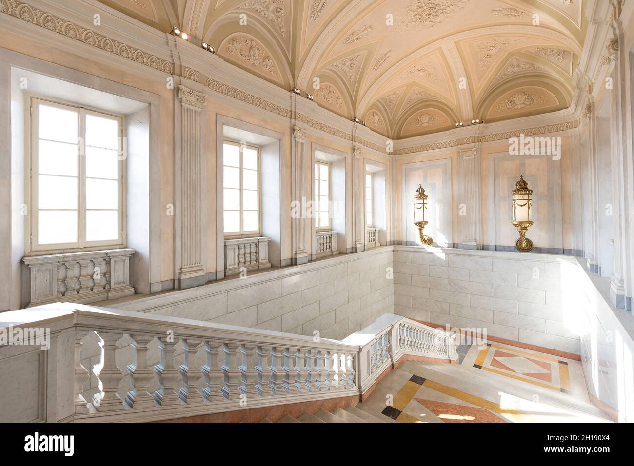 Monza, Italy October 16, 2021 interior real estate view of Reggia di