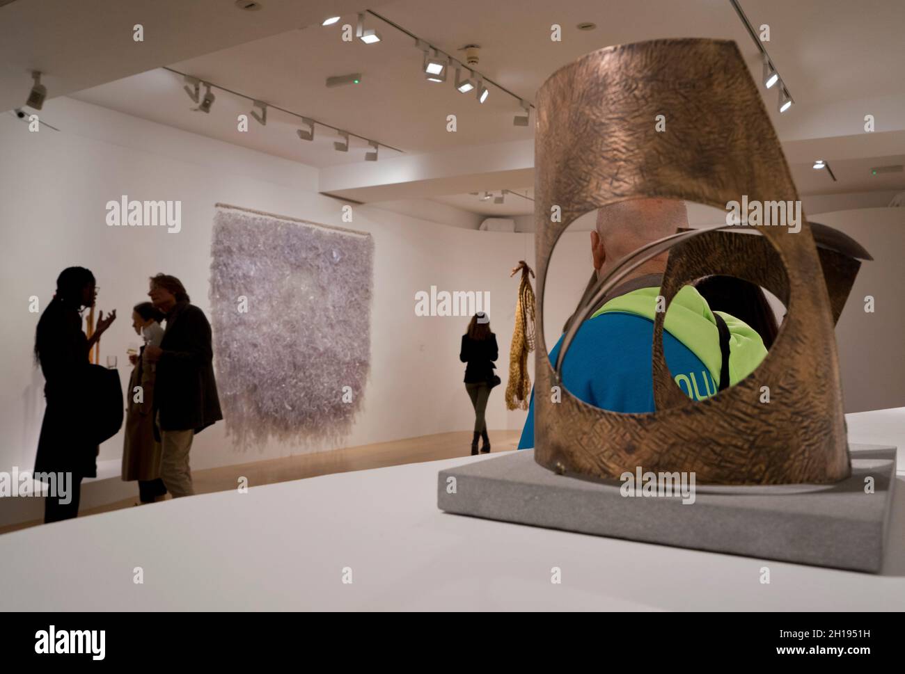 Visitors and art dealers at Frieze and Frieze Masters International Art