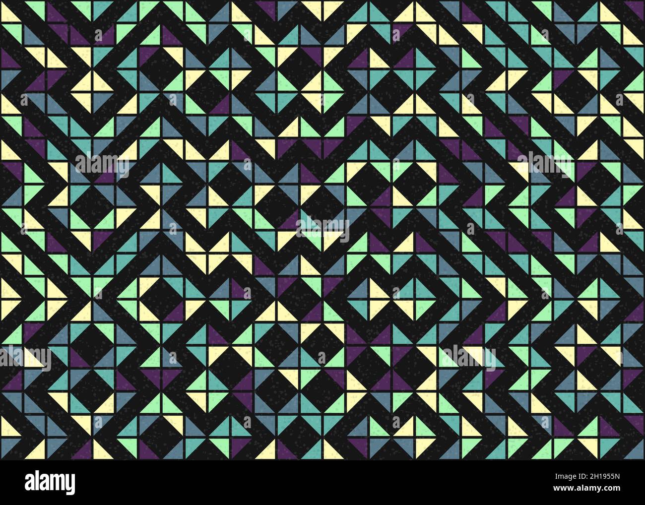 Abstract Geometrical generative computational art illustration Stock Vector