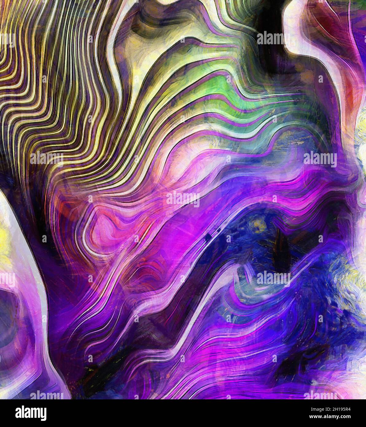 Abstract of color and line. 3D rendering Stock Photo - Alamy