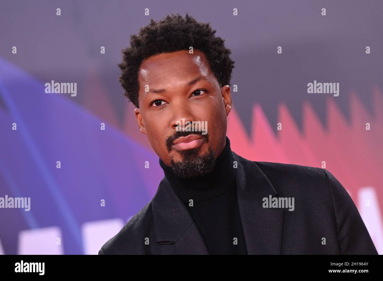 London, UK. 17 October 2021. Corey Hawkins arriving for the premiere of The Tragedy of Macbeth, at the Royal Festival Hall in London during the BFI London Film Festival. Picture date: Sunday October 17, 2021. Photo credit should read: Matt Crossick/Empics/Alamy Live News Stock Photo