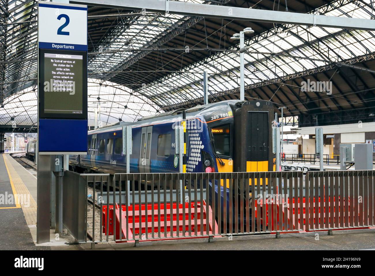 Scotrail train service disrupted because of RMT union industrial action