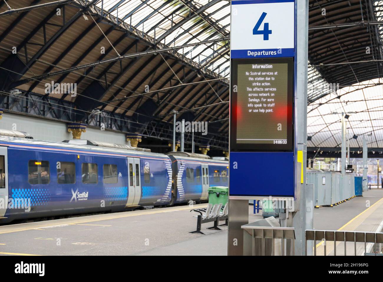 Scotrail train service disrupted because of RMT union industrial action