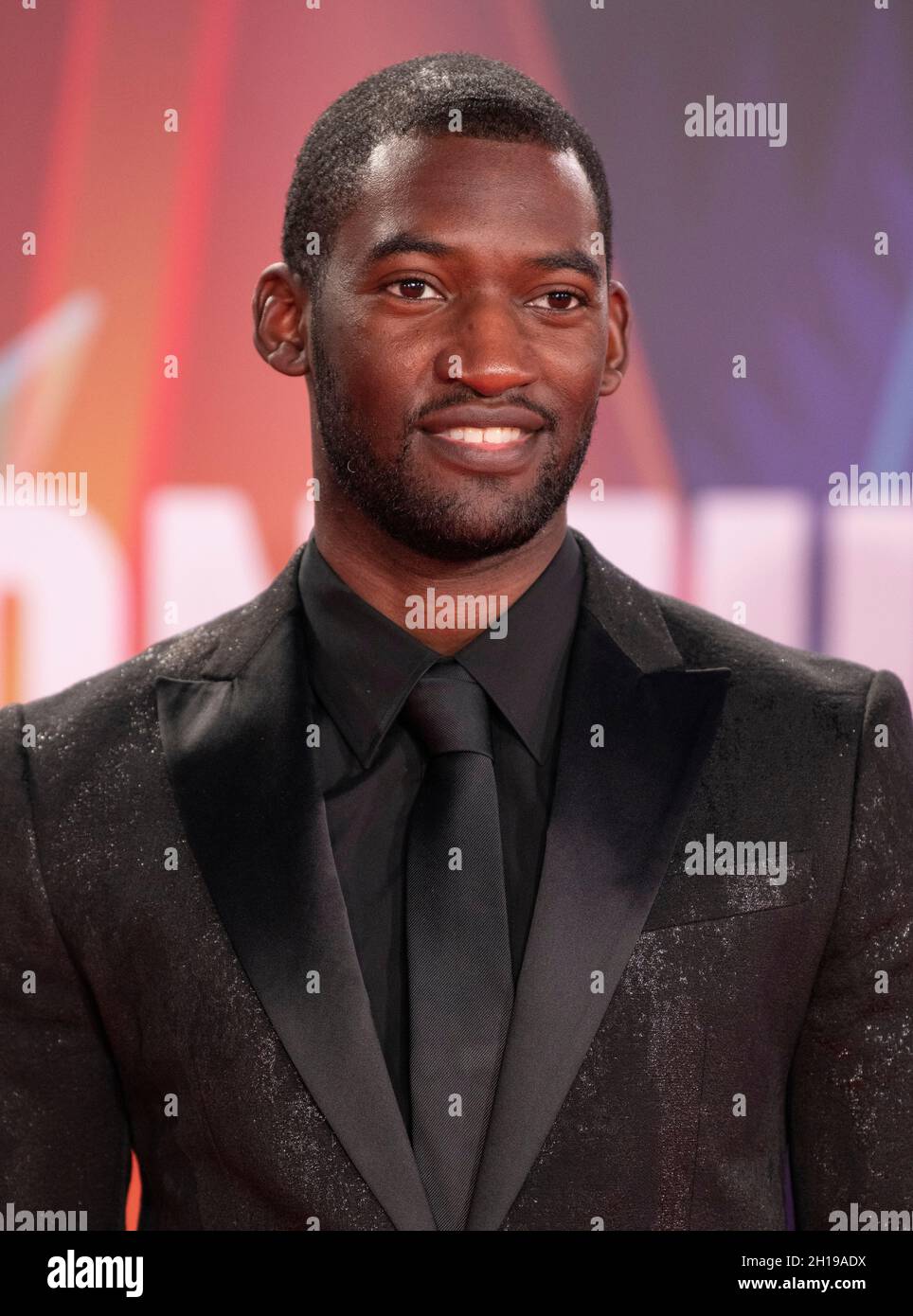 London, UK. 17th Oct, 2021. LONDON, ENGLAND - OCTOBER 17: Malachi Kirby attends the closing night gala of 'The Tragedy of Macbeth' during the 65th BFI London Film Festival at The Royal Festival Hall on October 17, 2021 in London, England. Photo by Gary Mitchell/Alamy Live News Stock Photo