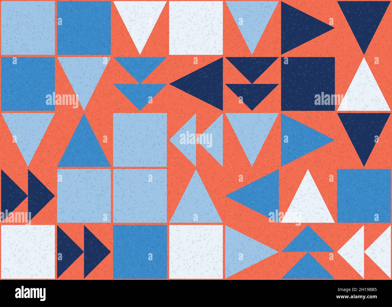 Abstract Geometrical generative computational art illustration Stock Vector