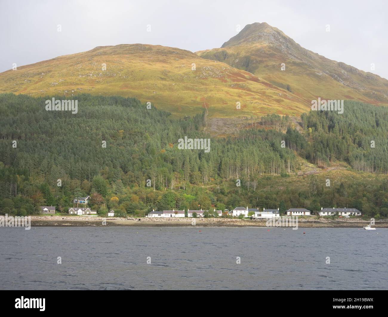 The village of Inverie on the Knoydart Peninsula is the Guinness Book of Records most remote place in the UK & is not connected to the road network. Stock Photo