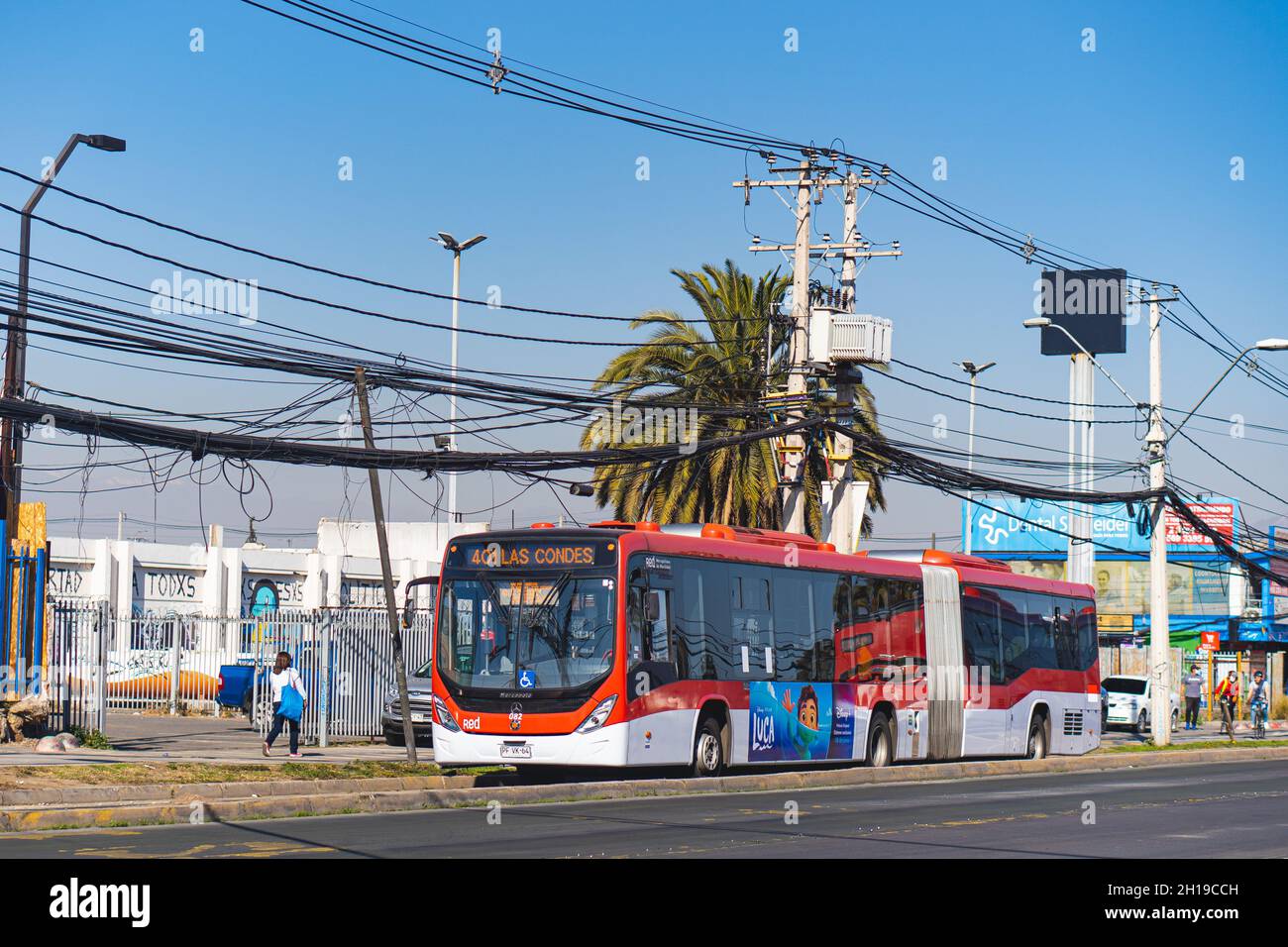Santiago, Chile - July 2021: A Transantiago / Red Metropolitana de ...