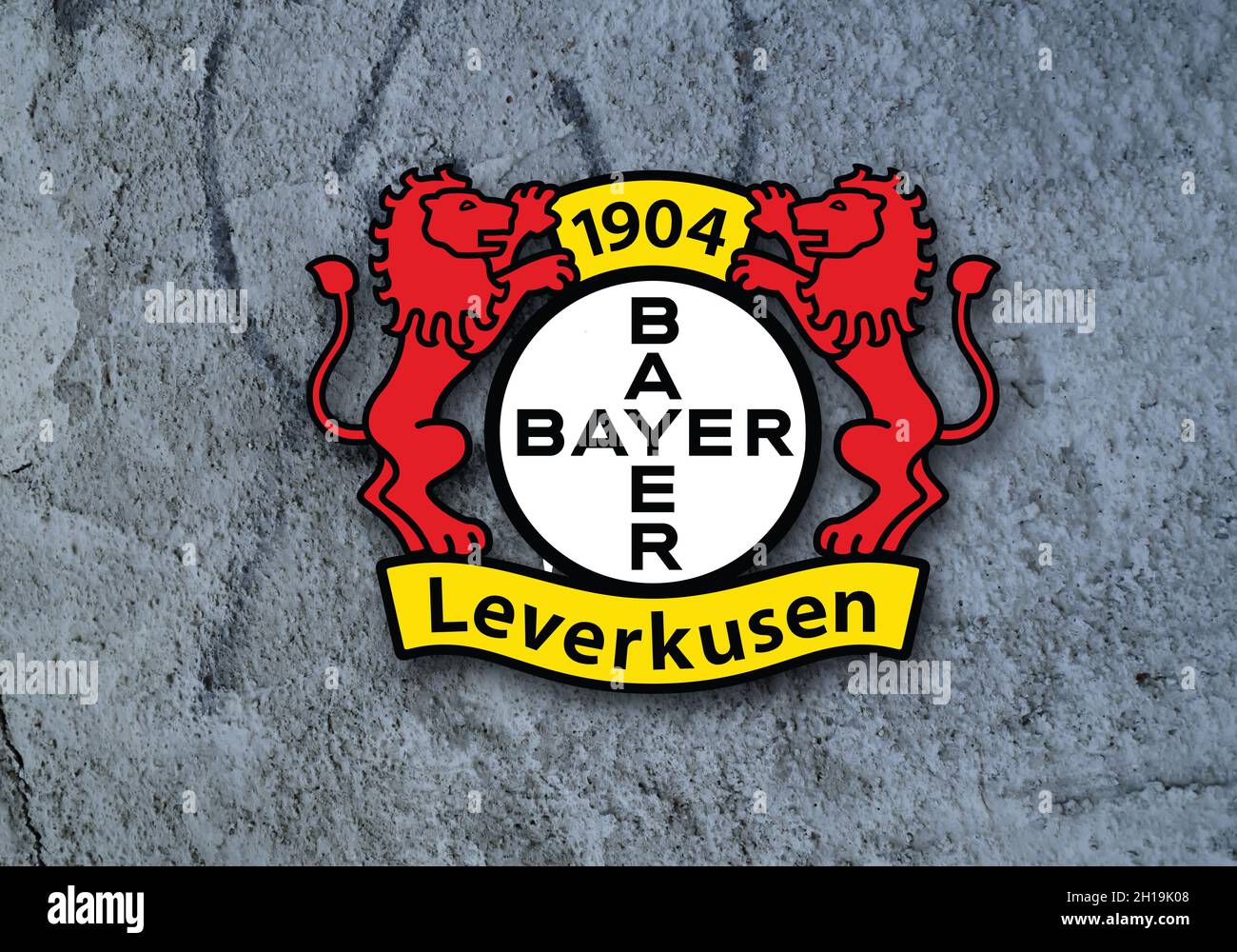 Coat of arms FC Bayer 04 Leverkusen, football club from Germany Stock Photo  - Alamy