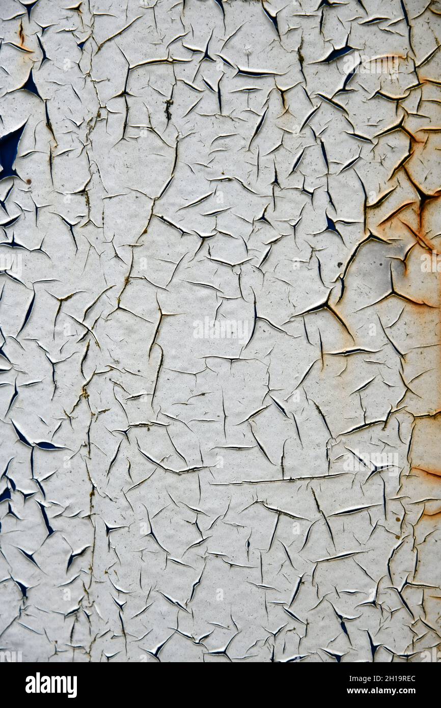 old paint on a rusty wall Stock Photo