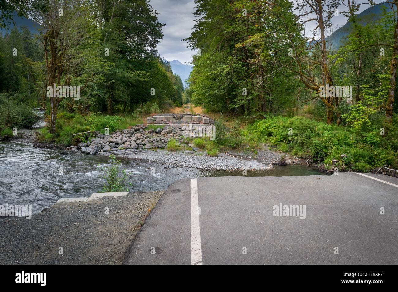 Flood and storm damage contrast against the natural beauty of Olympic ...