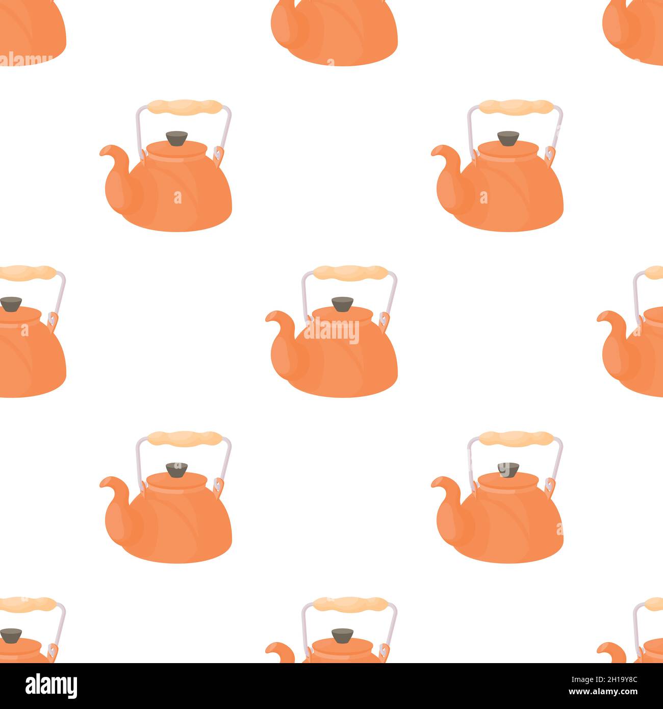 Kettle pattern seamless background texture repeat wallpaper geometric vector Stock Vector