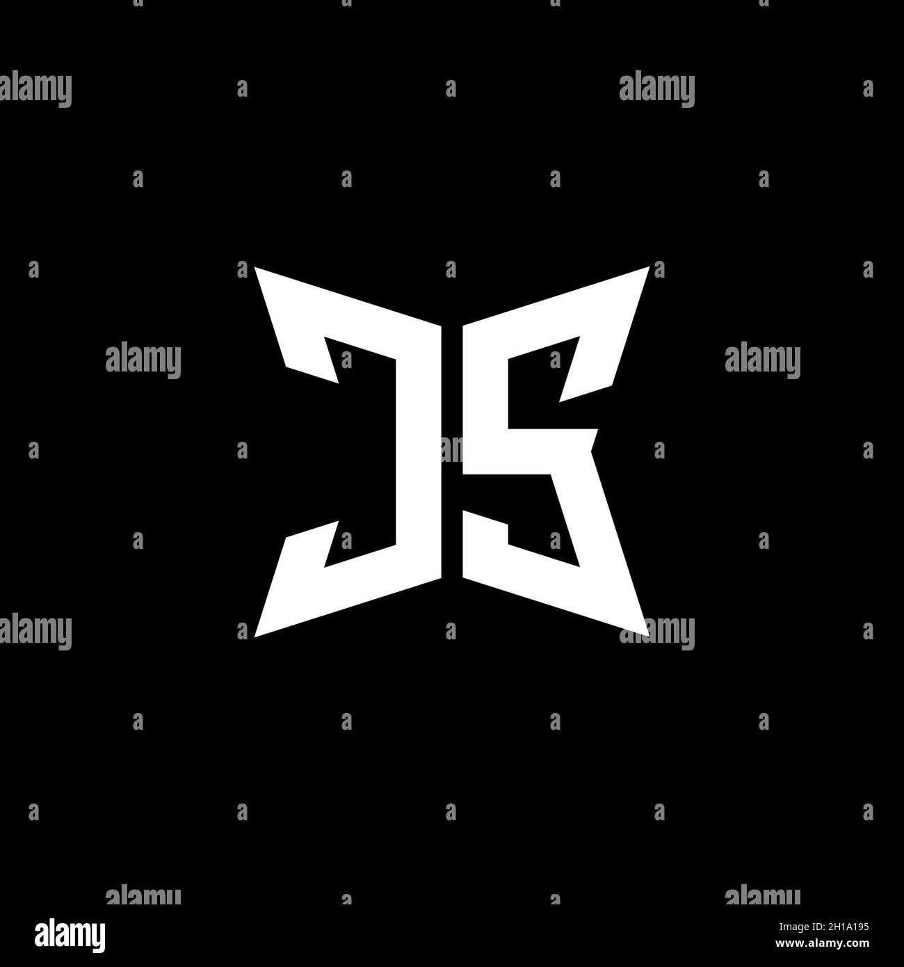 CS Monogram logo letter with Cakra geometric shape style design ...