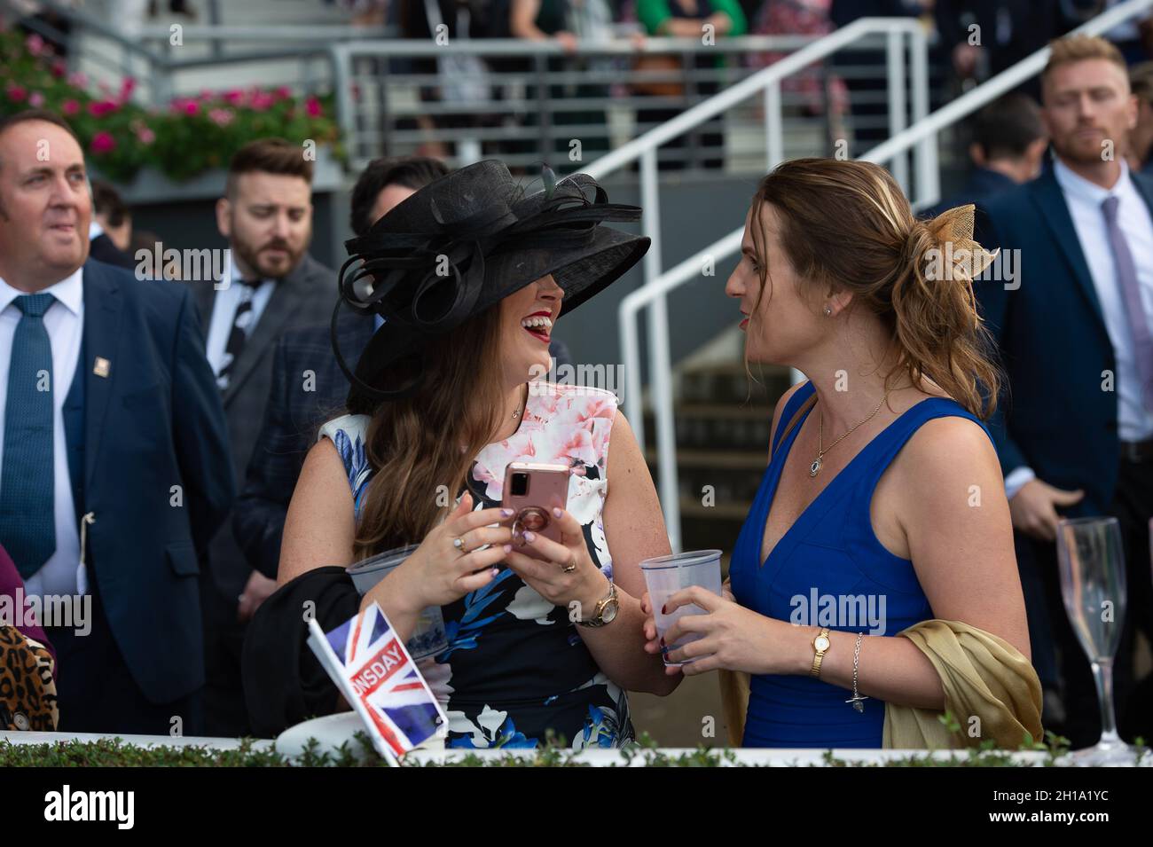Ascot, Berkshire, UK. 16th October, 2021. A busy day for racegoers at ...