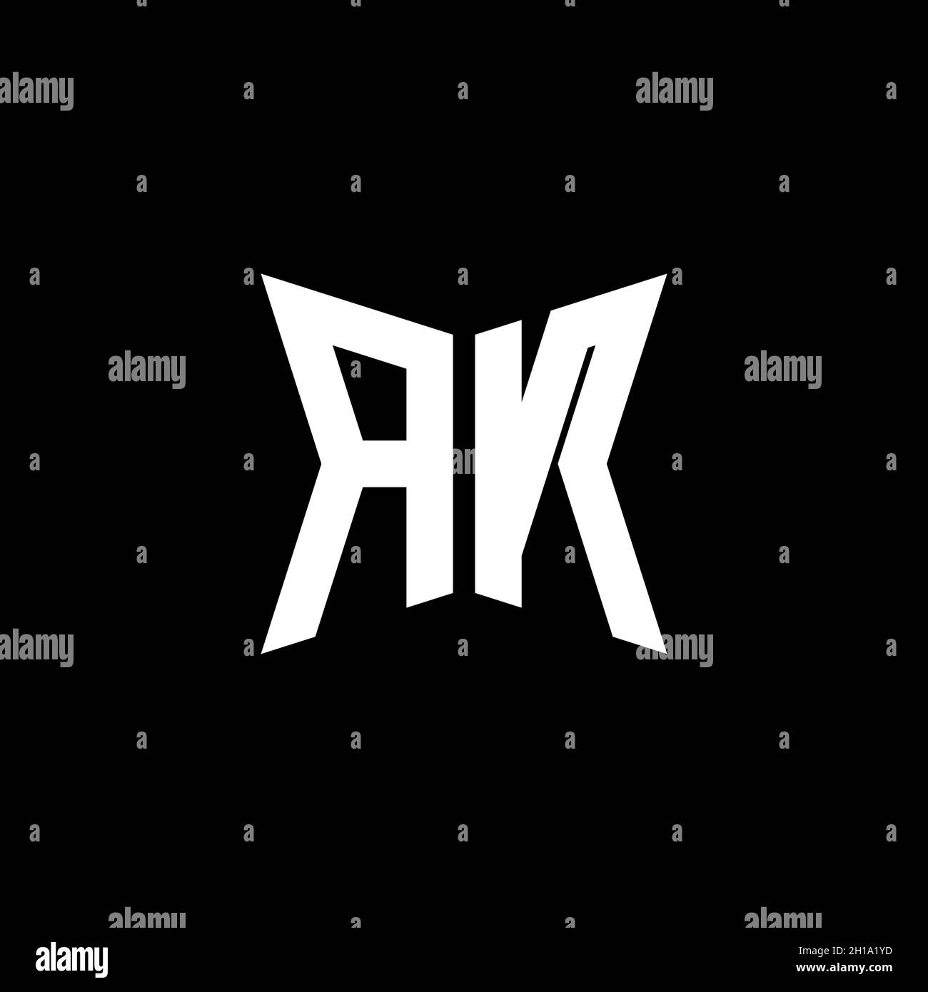 AN Monogram logo letter with Cakra geometric shape style design ...