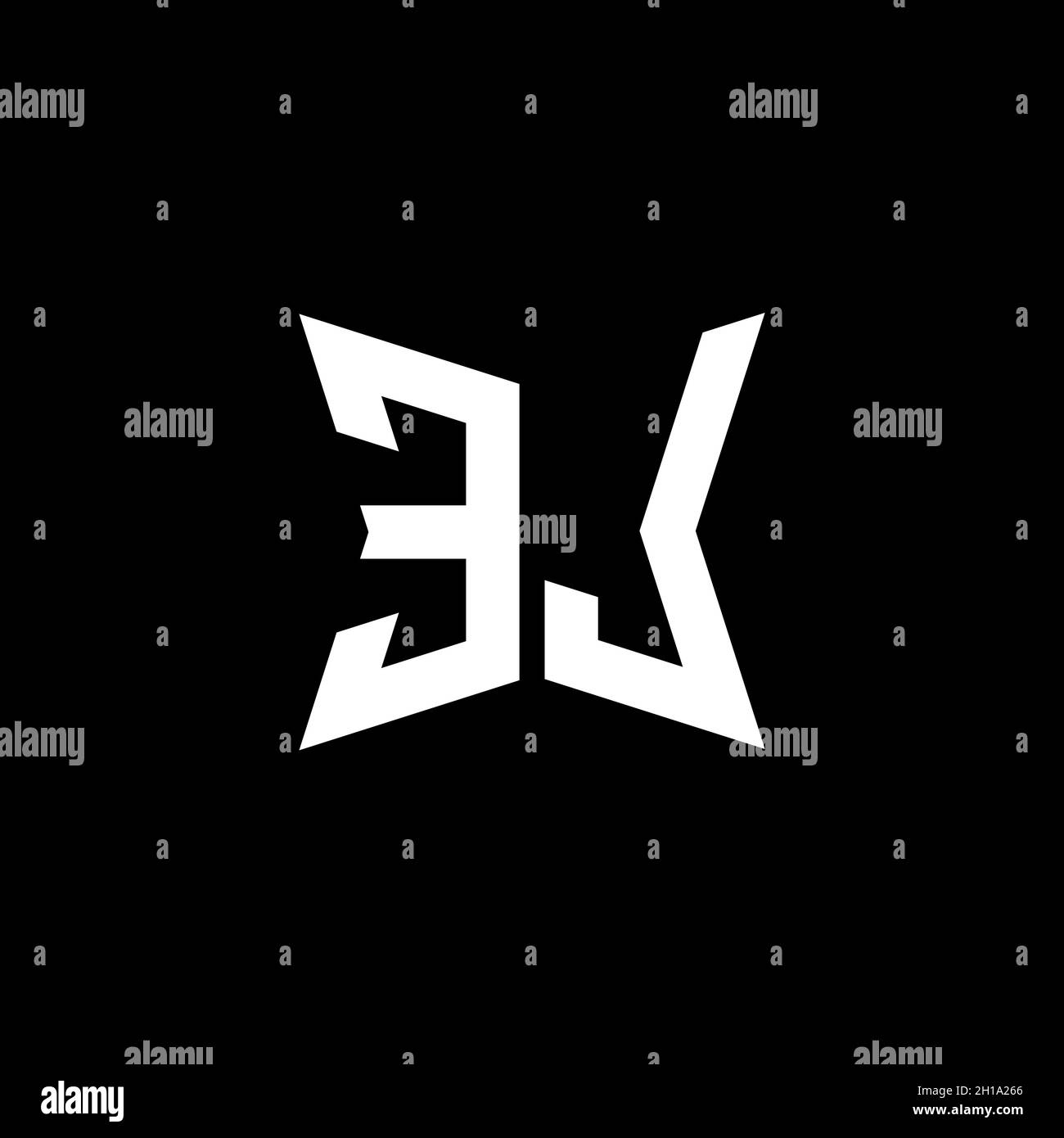 EL Monogram logo letter with Cakra geometric shape style design ...
