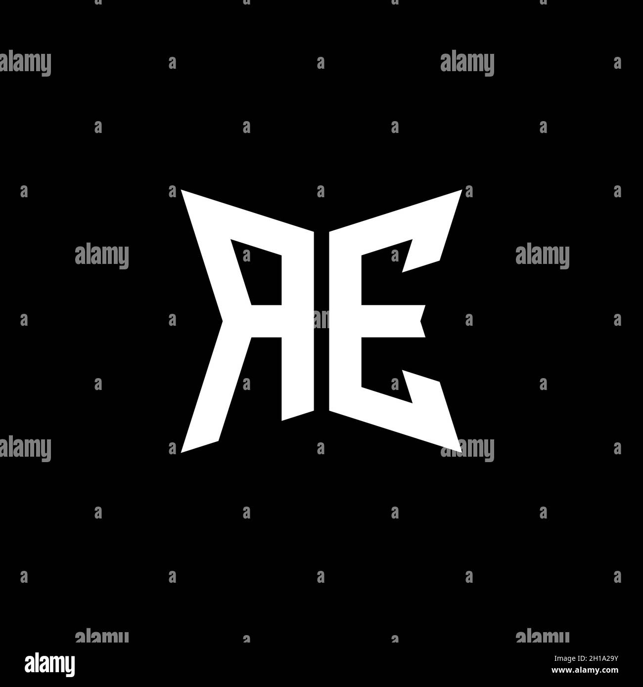 AE Monogram logo letter with Cakra geometric shape style design ...