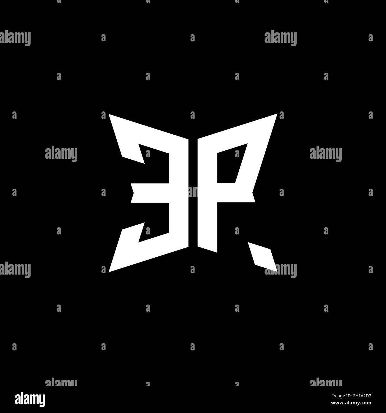 EP Monogram logo letter with Cakra geometric shape style design ...