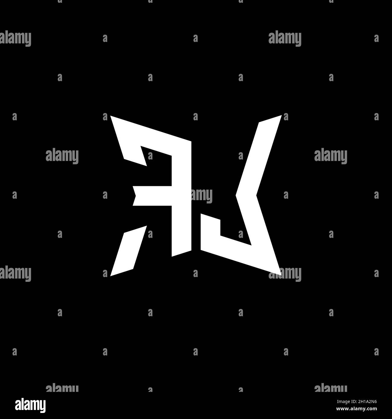 FL Monogram logo letter with Cakra geometric shape style design ...
