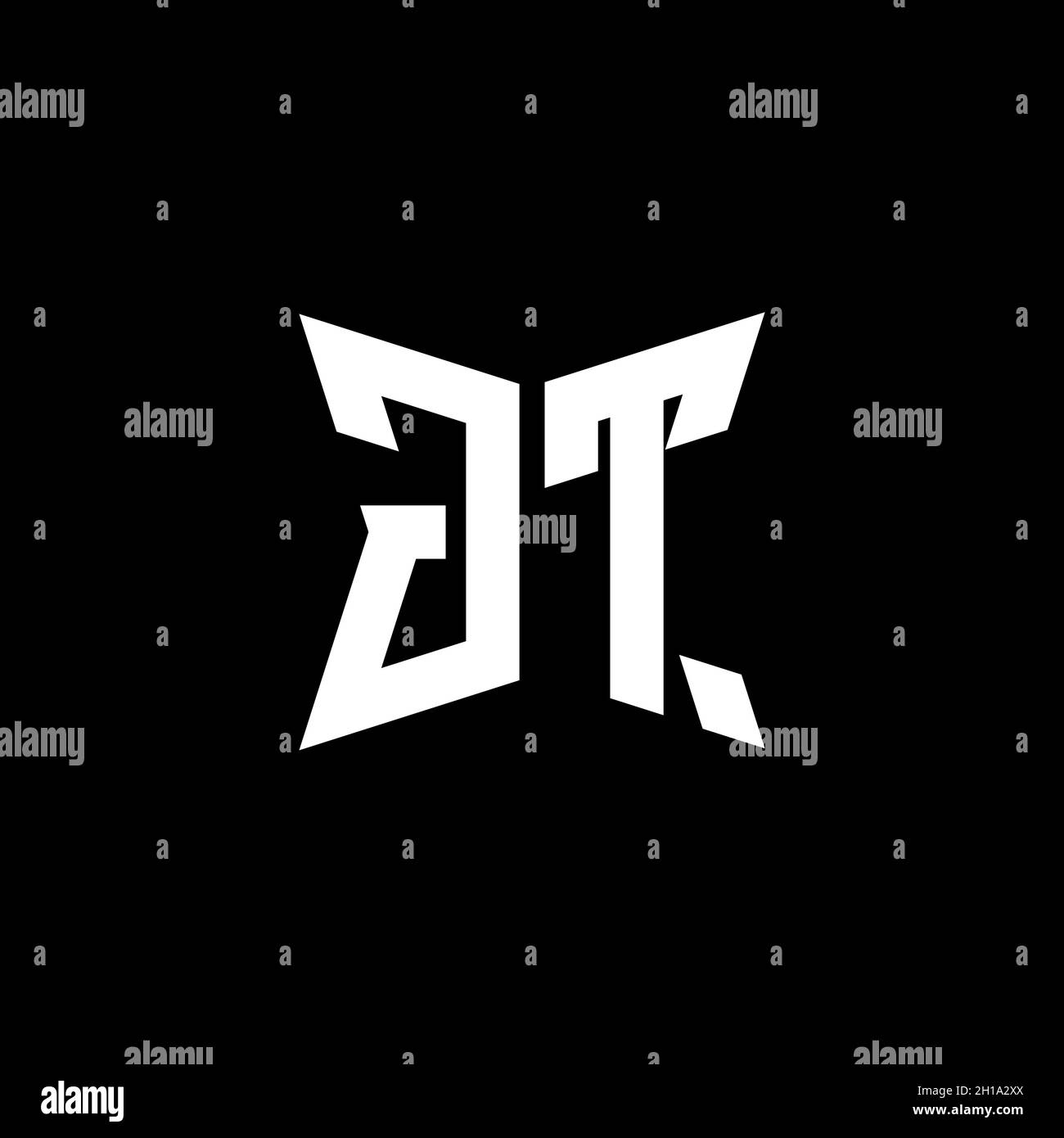 GT Monogram logo letter with Cakra geometric shape style design ...