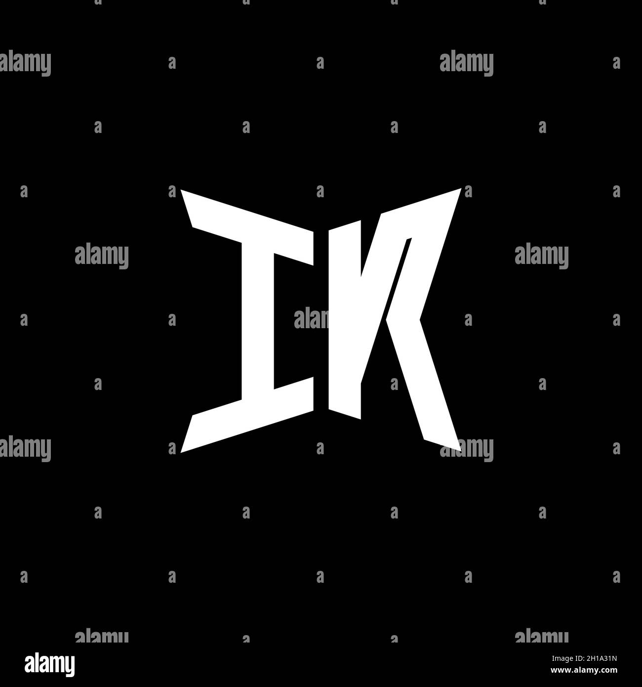 IN Monogram logo letter with Cakra geometric shape style design ...
