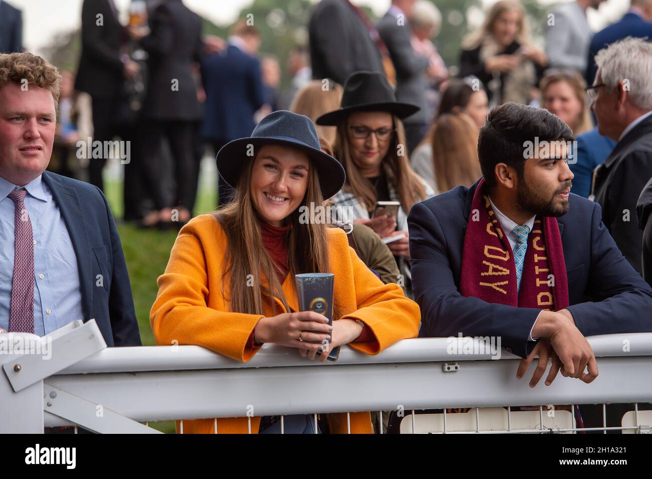 Ascot, Berkshire, UK. 16th October, 2021. A busy day for racegoers at ...