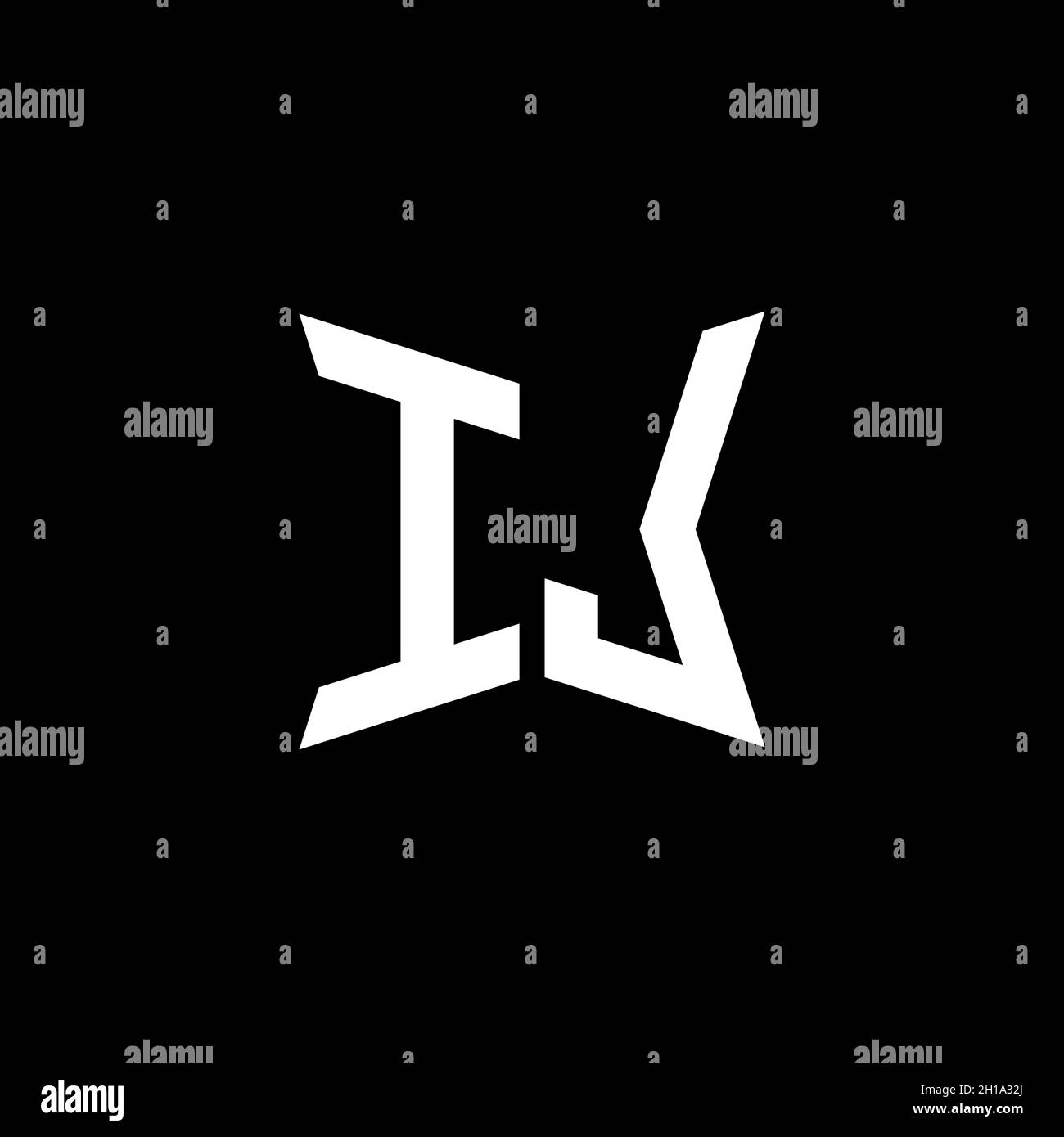 IL Monogram logo letter with Cakra geometric shape style design ...
