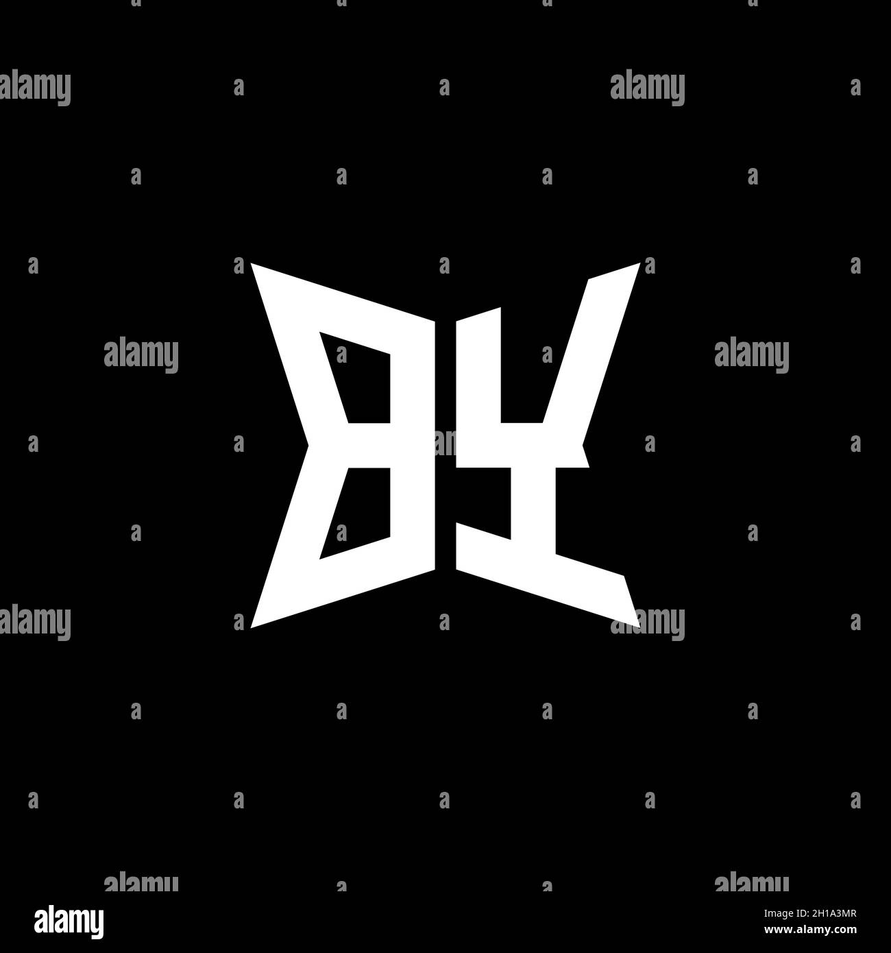 BY Monogram logo letter with Cakra geometric shape style design ...