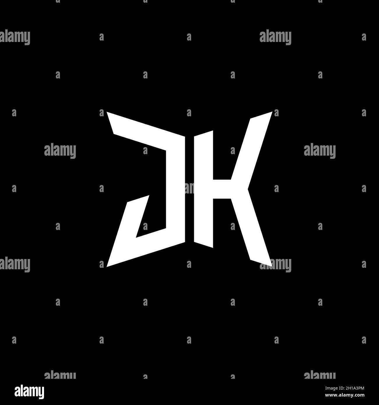 JH Monogram logo letter with Cakra geometric shape style design ...