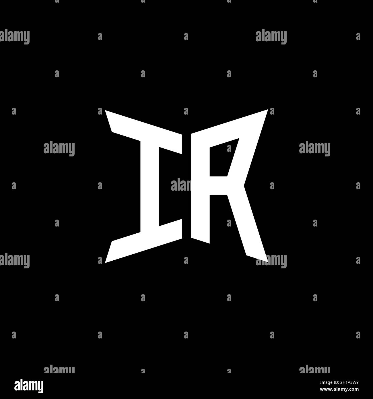 IA Monogram logo letter with Cakra geometric shape style design ...