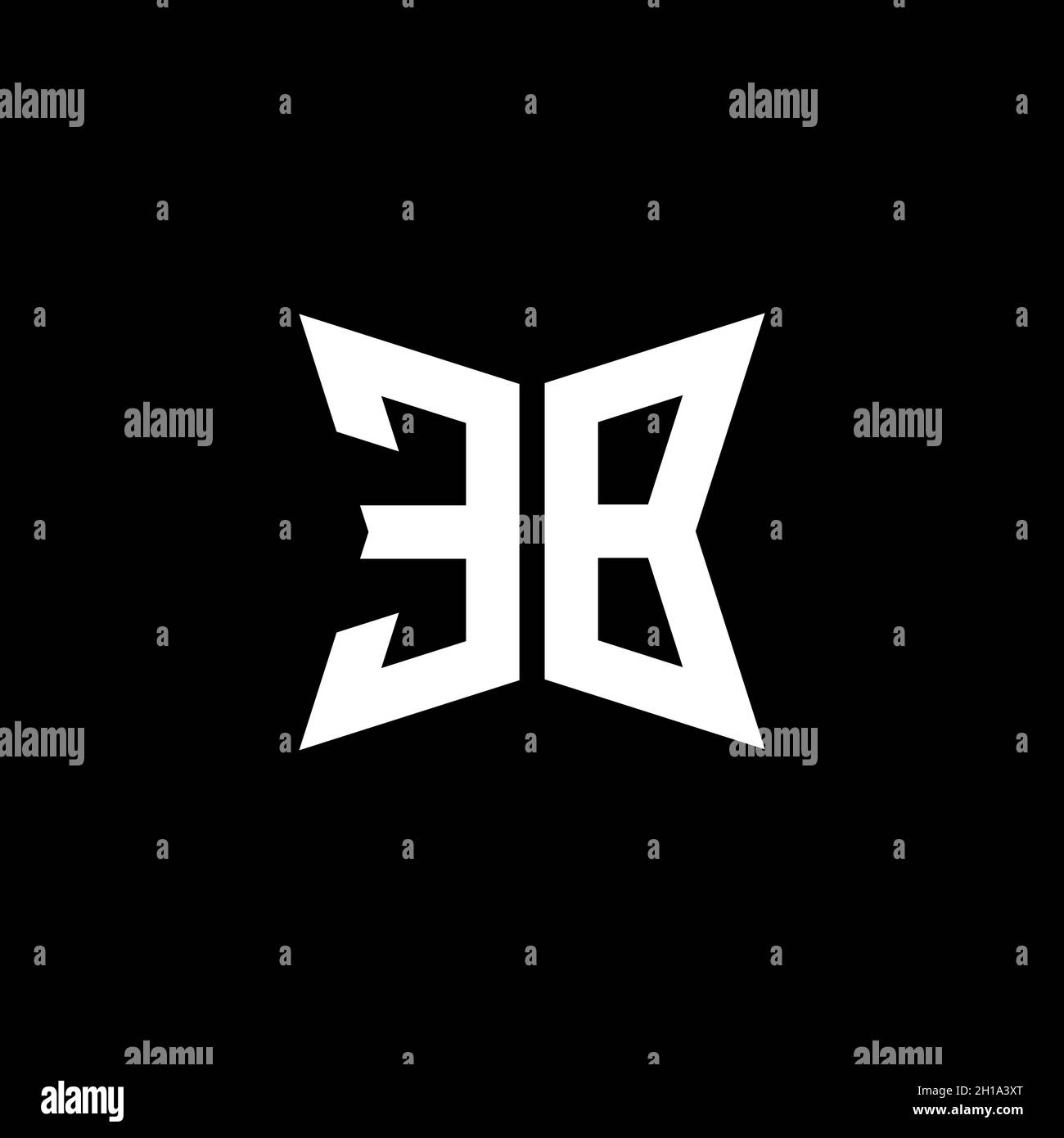 EB Monogram logo letter with Cakra geometric shape style design ...