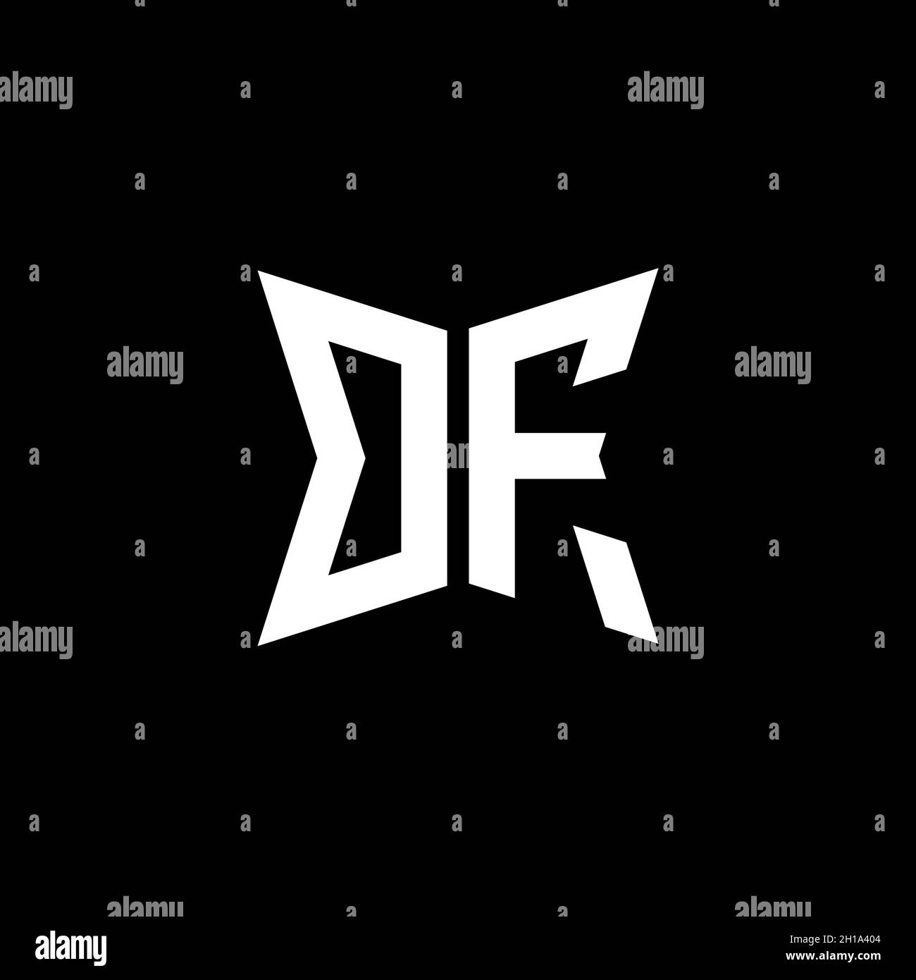 OF Monogram logo letter with Cakra geometric shape style design ...