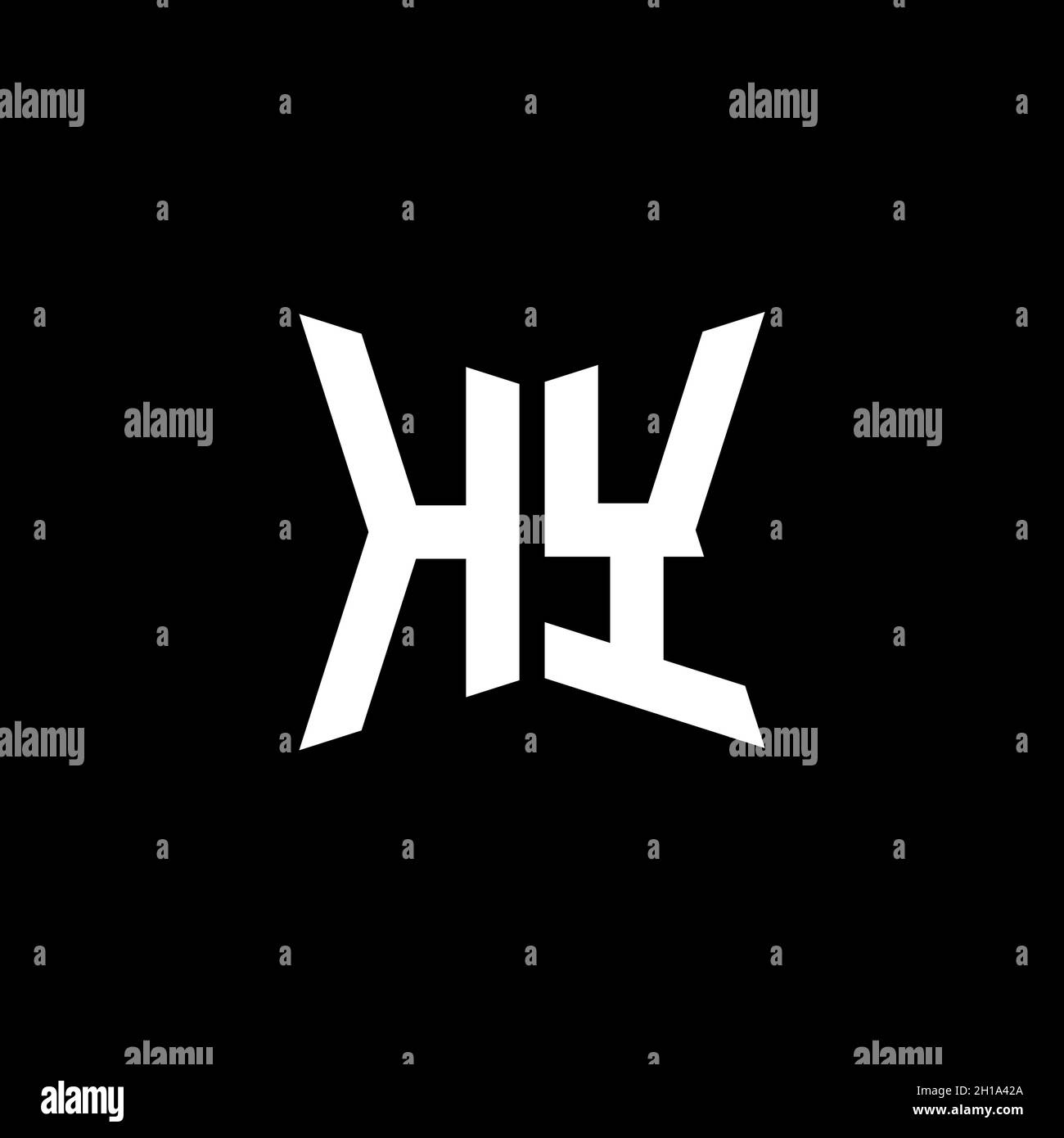 HY Monogram logo letter with Cakra geometric shape style design ...