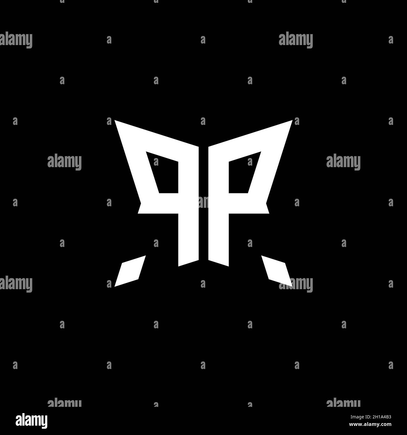 PP Monogram logo letter with Cakra geometric shape style design ...