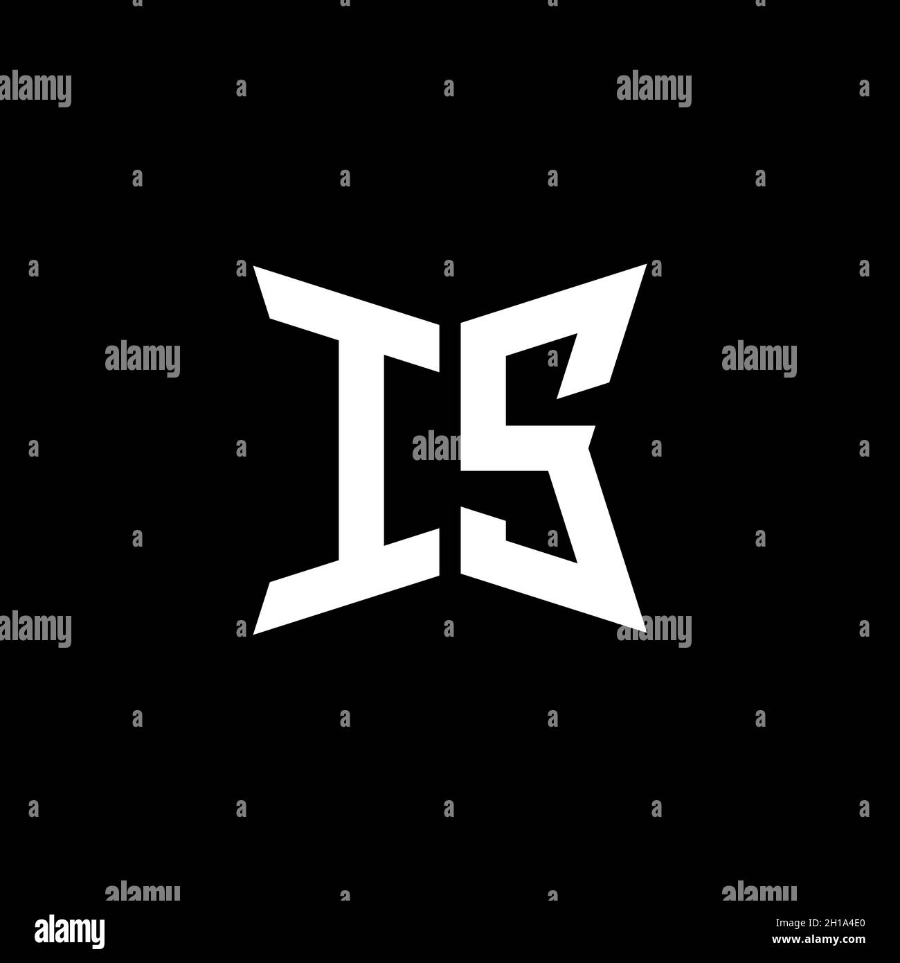 IS Monogram logo letter with Cakra geometric shape style design ...