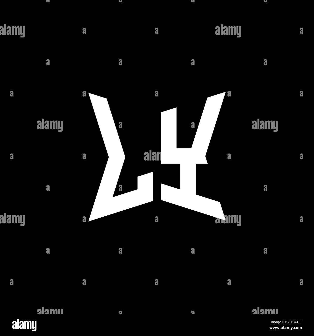 LY Monogram logo letter with Cakra geometric shape style design ...
