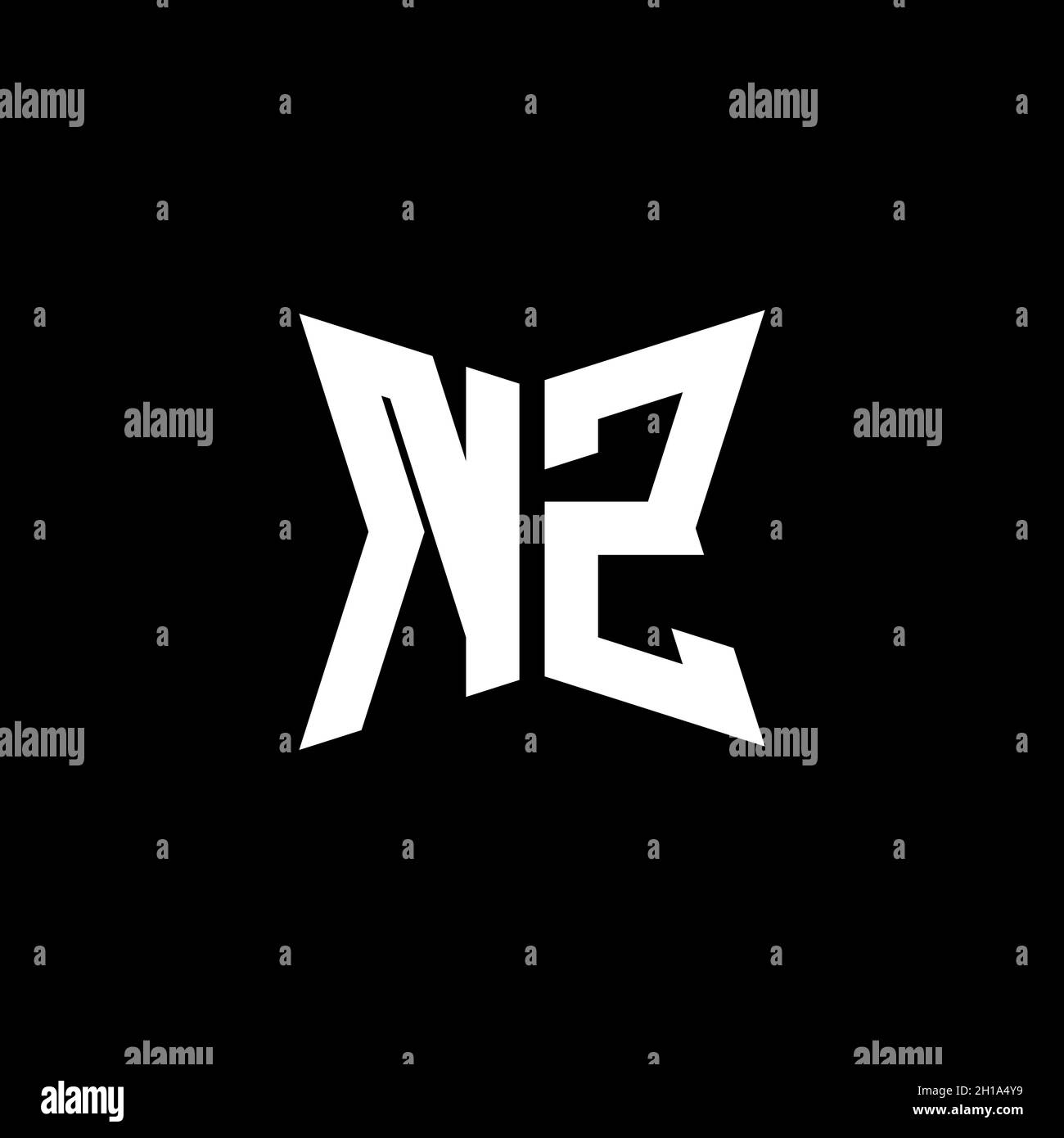 NZ Monogram logo letter with Cakra geometric shape style design ...