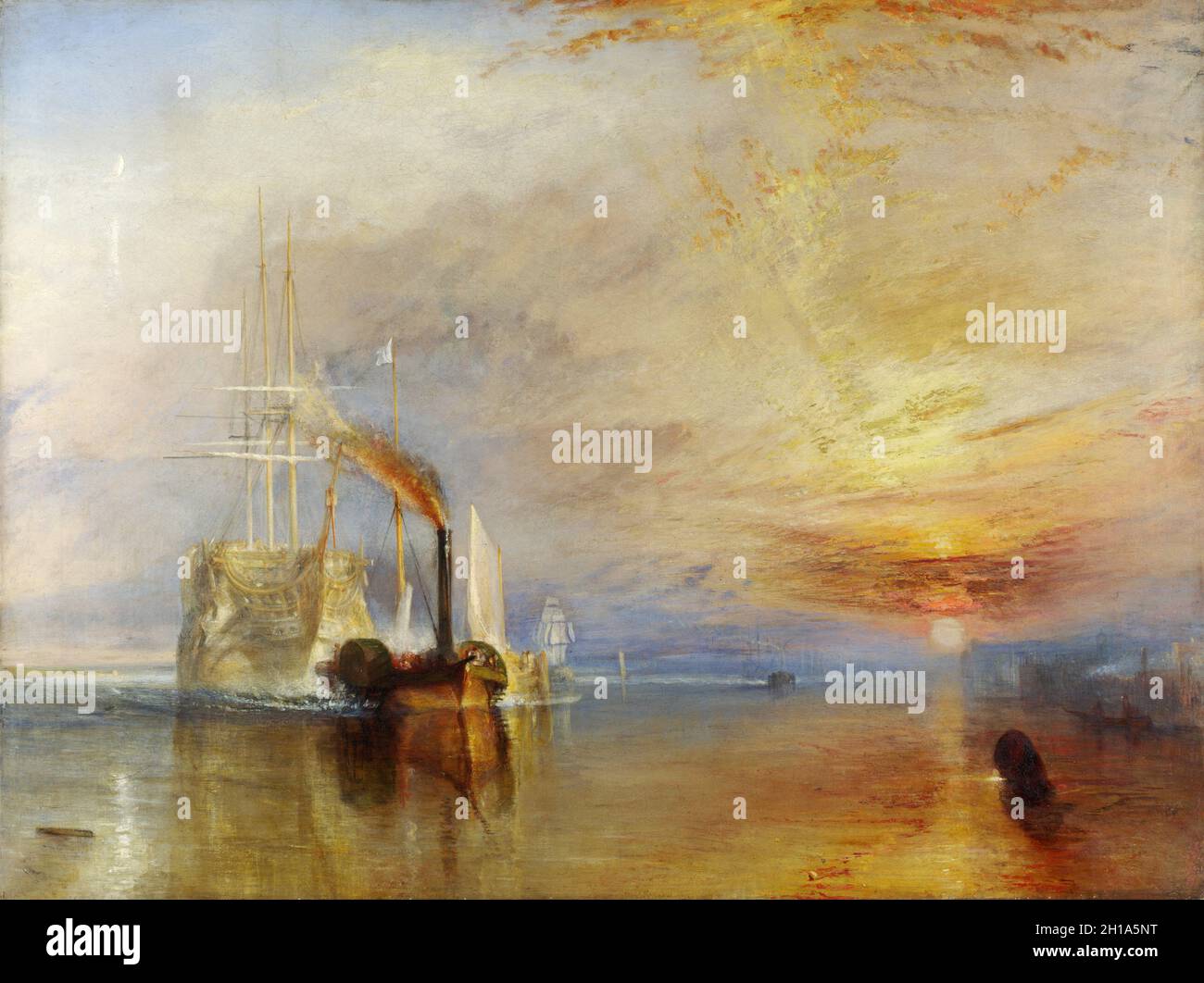 The Fighting Temeraire by JMW Turner Stock Photo