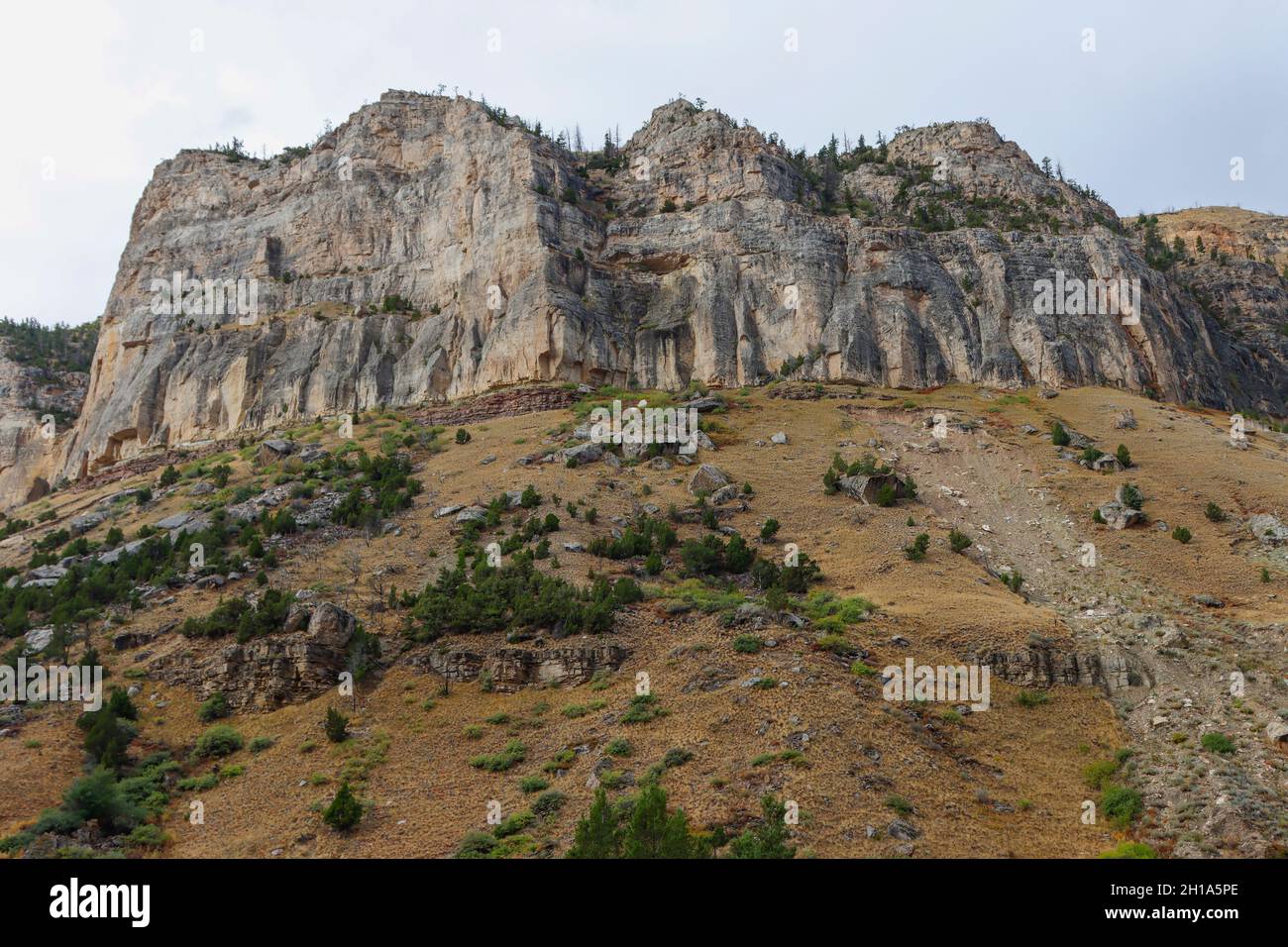 Wind River Canyon, Wyoming Stock Photo