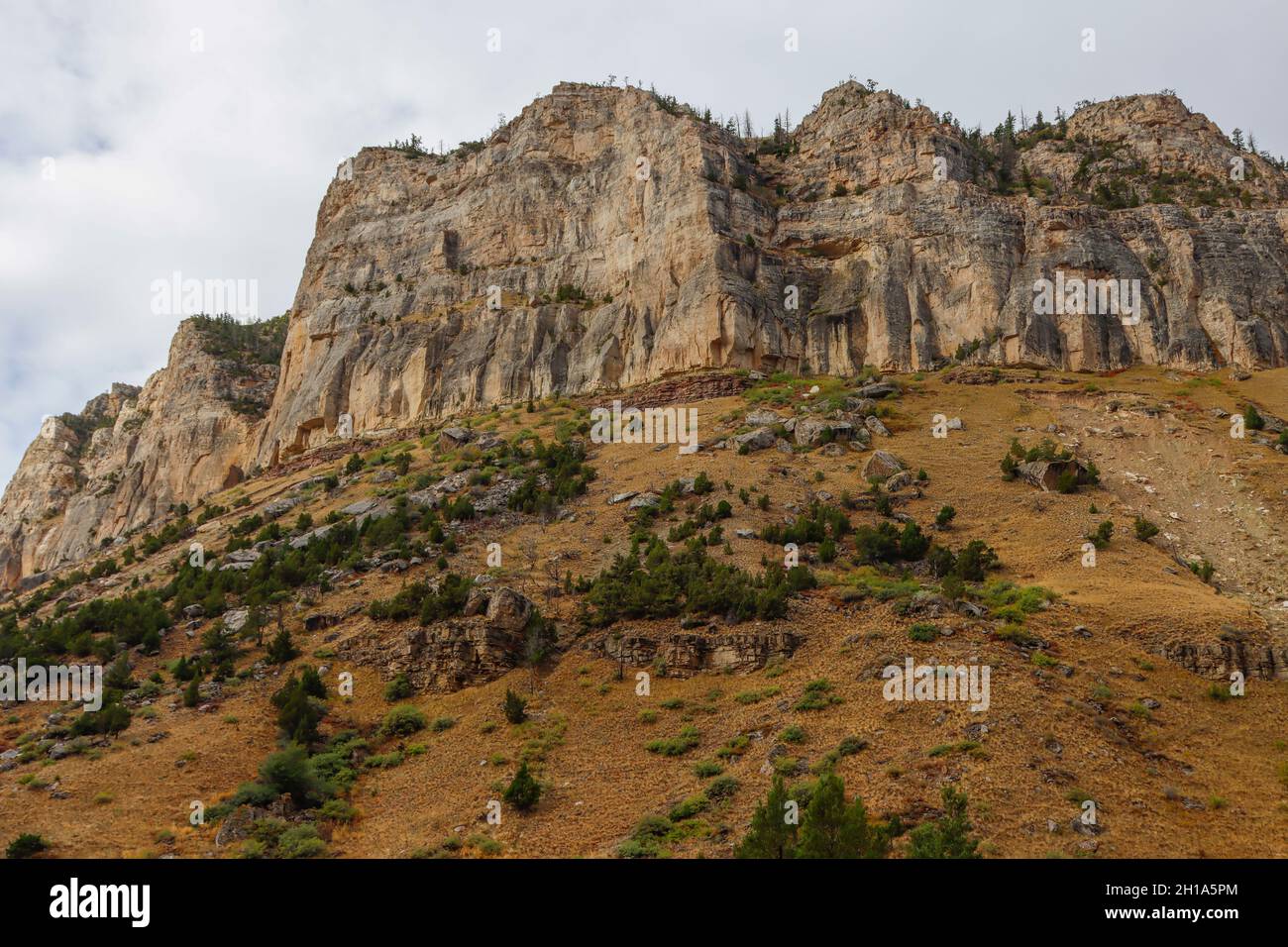 Wind River Canyon, Wyoming Stock Photo