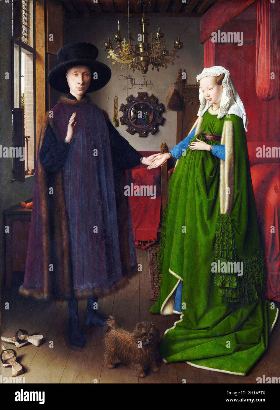 The Arnolfini Marriage by Jan Van Eyck Stock Photo