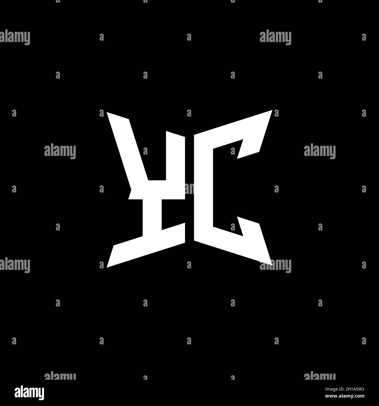 YC Monogram logo letter with Cakra geometric shape style design ...
